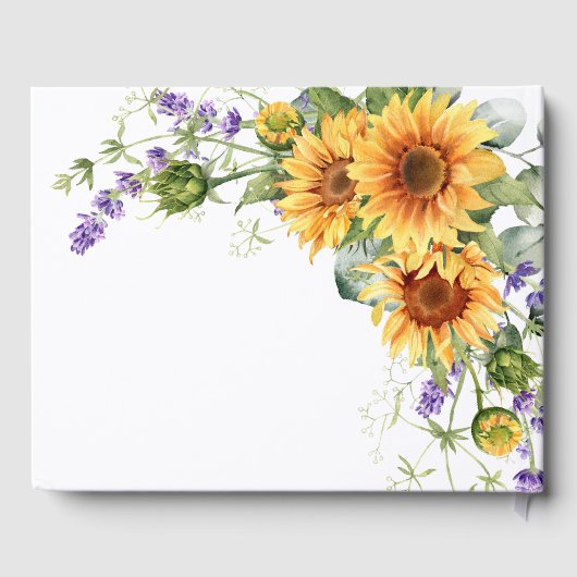 In loving Memory Lavender Floral Gästebuch (Rückseite)