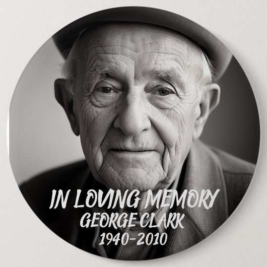 In loving memory memorial custom photo button (Vorderseite)