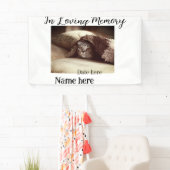 In loving memory memorial keepsake add pet name banner (Insitu)