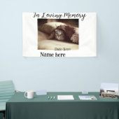 In loving memory memorial keepsake add pet name banner (Messeveranstaltung)