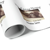 In loving memory memorial keepsake add pet name geschenkpapier (Rolleneckpunkt)