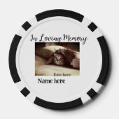 In loving memory memorial keepsake add pet name pokerchips (Rückseite)