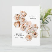 In Loving Memory Memorial Modern 10 Fotos Card (Stehend Vorderseite)