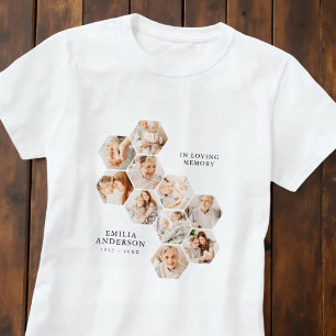 In Loving Memory Memorial Moderne 10 Fotos T-Shirt