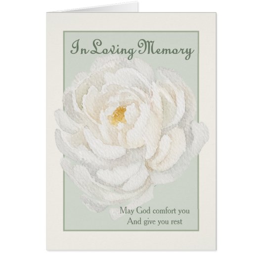 In-Loving-Memory-Messopfer-Kondolenz - Pfingstrose (Vorne)