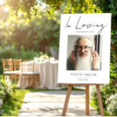 In Loving Memory, Minimalist Photo for Grandpa Poster