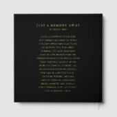 In Loving Memory Minimalist Photo Sympathy Gästebuch (Rückseite)