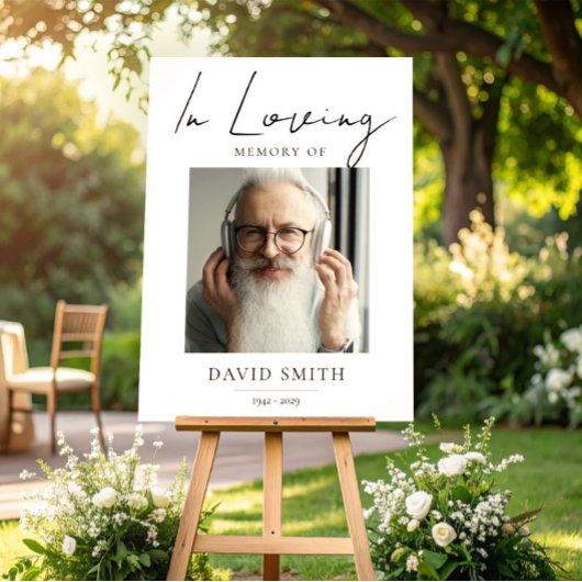In Loving Memory, Minimalistisches Foto für Großva Poster