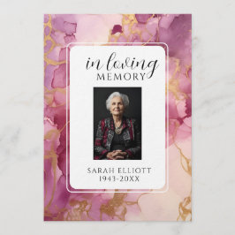In Loving Memory mit Foto | Persönlich Einladung