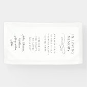 "In Loving Memory" Modern, Calligraphy, Wedding  Banner (Horizontal)