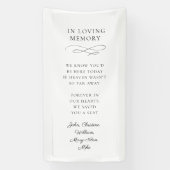 "In Loving Memory" Modern, Calligraphy, Wedding  Banner (Vertikal)