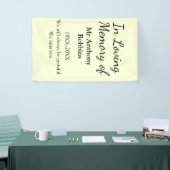 In Loving memory of name funeral memory keepsake Banner (Messeveranstaltung)