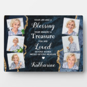 In Loving Memory Personalized 6 Picture Memorial Fotoplatte (Vorderseite)