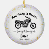 In Loving Memory | Personalized Motocycle Ornament (Hinten)