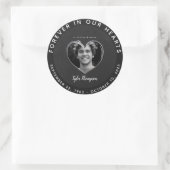 In Loving Memory Photo Classic Round Sticker (Tasche)
