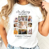 In Loving Memory Photo Collage Funeral Memorial T-Shirt