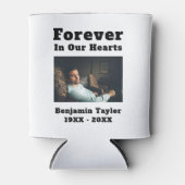 In Loving Memory Photo Forever In Our Hearts Text Dosenkühler (Vorderseite)