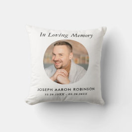 In Loving Memory Photo Funeral Memorial Keepsake Kissen
