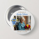 In Loving Memory | Photo Memorial Button (Vorne & Hinten)