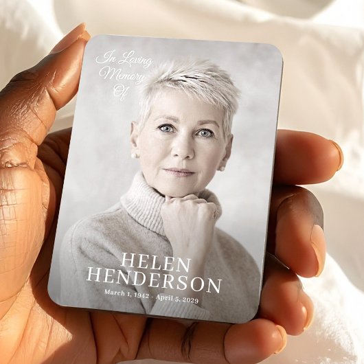 In Loving Memory, Photo Memorial Keepsake Custom Magnet