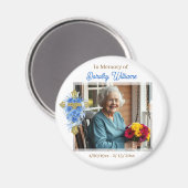 In Loving Memory | Photo Memorial Magnet (Vorderseite/Rückseite)