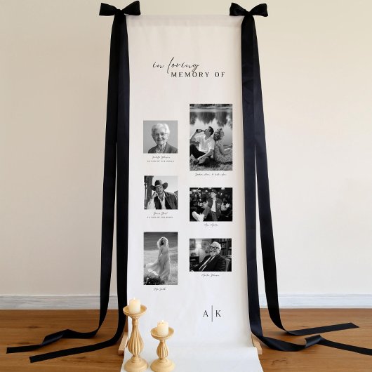 In Loving Memory Photo Wedding Display Wedding Mem Banner