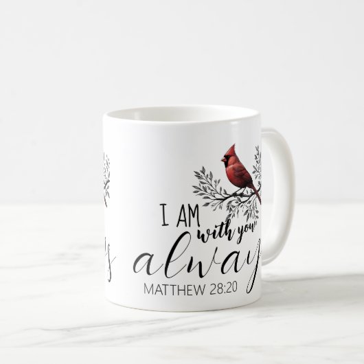 In Loving Memory: Red Cardinal Memorial Kaffeetasse (VorderseiteRechts)