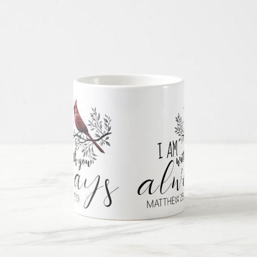 In Loving Memory: Red Cardinal Memorial Kaffeetasse (Mittel)