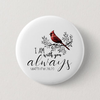 In Loving Memory: Roter Kardinal Button