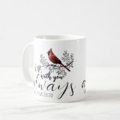 In Loving Memory: Rotkardinal-Gedenkstätte Kaffeetasse (Vorderseite Links)