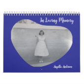 In Loving Memory Rounded Heart Shape Photo Kalender (Titelbild)