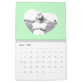 In Loving Memory Rounded Heart Shape Photo Kalender (Mär 2027)