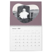 In Loving Memory Rounded Heart Shape Photo Kalender (Jan 2027)