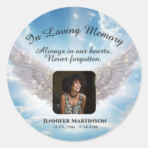 In Loving Memory  Runder Aufkleber