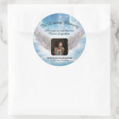 In Loving Memory  Runder Aufkleber (Tasche)