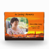 In Loving Memory Sailboat Sunset 1300 Fotoblock (Vorderseite)