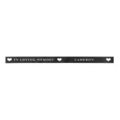 In Loving Memory | Schwarzes Band mit Namen Satinband (Vorderseite)