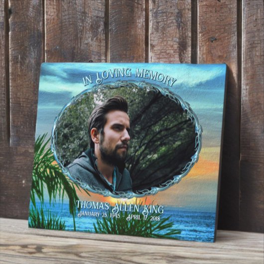 In Loving Memory Sunset 1557 Fotoplatte