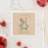 In Loving Memory Teddy Bear Baby Memorial Napkin Serviette (Beispiel)