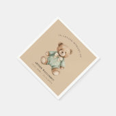 In Loving Memory Teddy Bear Baby Memorial Napkin Serviette (Ecke)