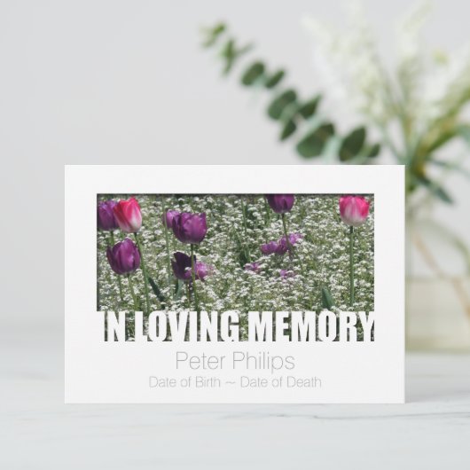 In Loving Memory Template 11 Celebration of Life Einladung (Stehend Vorderseite)