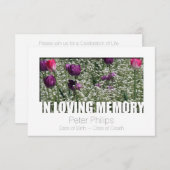 In Loving Memory Template 11 Celebration of Life Einladung (Vorne/Hinten)