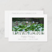 In Loving Memory Template 12 Celebration of Life Einladung (Vorne/Hinten)