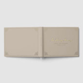 In Loving Memory Trauer Beige Braun Gästebuch (Voll)