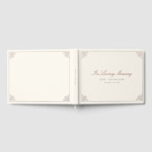 In Loving Memory Trauer Beige Gästebuch (Voll)