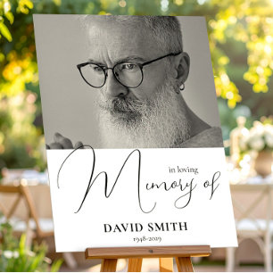 In Loving Memory - Trauerfoto für Opa Poster
