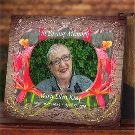 In Loving Memory Vallarta Flaming Beauty 1583 Fotoplatte