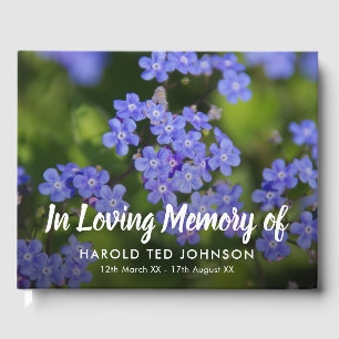 In Loving Memory Vergissmeinnicht-Trauer-Gedenkb Gästebuch
