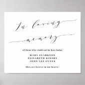 In loving memory wedding sign poster (Vorne)