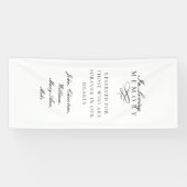 In Loving Memory! White Wedding Memorial Banner (Horizontal)